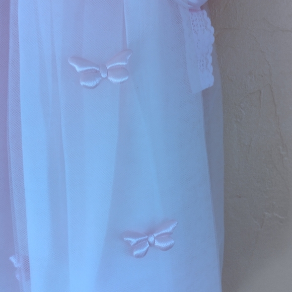 NWT Kid Collection Formal Girl's Butterfly Dress & Matching Hair Bow Size L - Picture 8 of 11